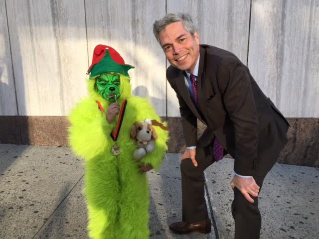 Mayor with Grinch